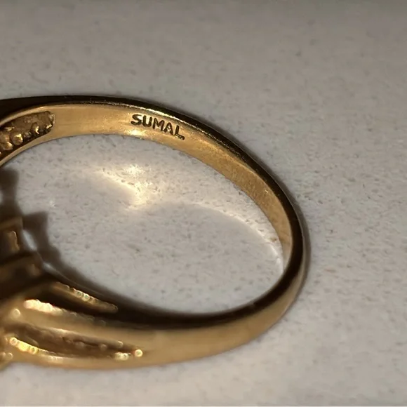 14k Gold Rubies & Diamond Ring - Picture 9 of 13